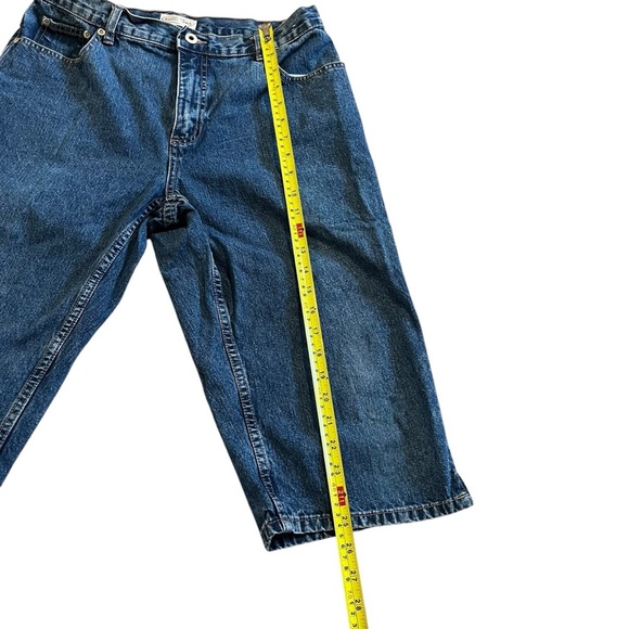 Northern Reflections 100% cotton Blue Denim capri pants women’s size 10 - Picture 3 of 11